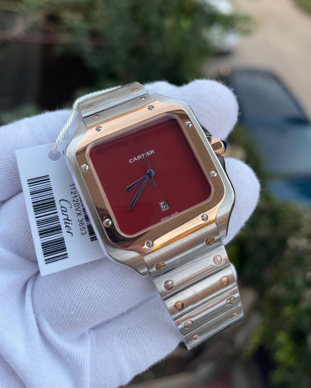 Cartier Santos Çift Renk Erkek Kol Saati L-1389